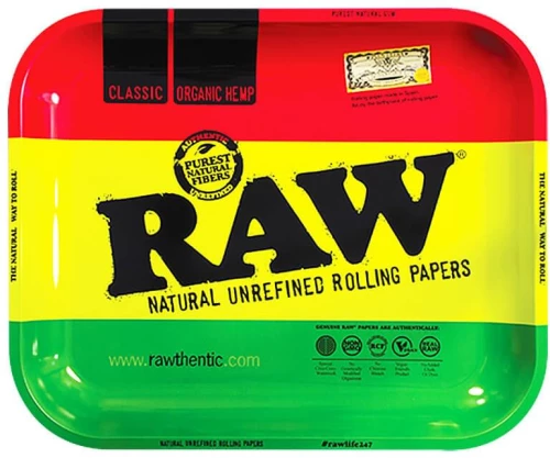 RAW Rasta Rolling Tray Large