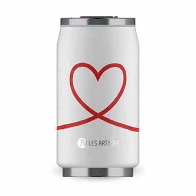 LES ARTISTES ποτήρι θερμός με καλαμάκι pull can'it love 280ml