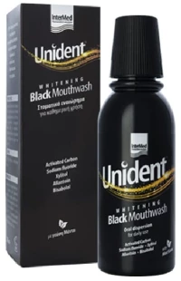 INTERMED unident whitening black mouthwash 250ml