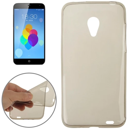 0.7mm Ultra-thin TPU Transparent Protective Case for Meizu MX3(Grey) (OEM)