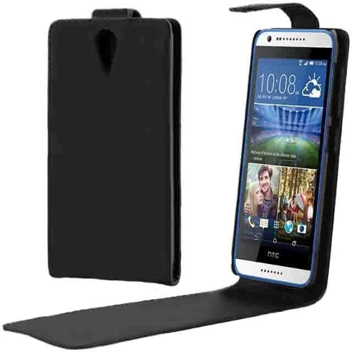 Vertical Flip Solid Color Leather Case for HTC Desire 620(Black) (OEM)