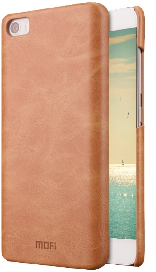 MOFI for  Xiaomi Mi 5 Crazy Horse Texture Leather Surface PC Protective Case Back Cover(Brown) (MOFI) (OEM)