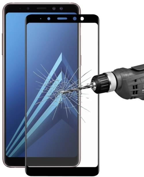 ENKAY Hat-Prince for Galaxy A8 (2018) 0.26mm 9H Surface Hardness 3D Curved Full Screen Bent Tempered Glass Color Screen Protector (ENKAY) (OEM)