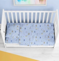 Σεντόνι Κούνιας (70x140+15) Με Λάστιχο Sweet Dreams 551 Sky Blue DimCol