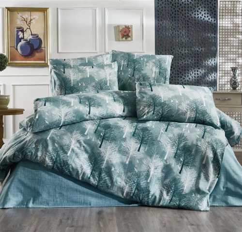 Παπλωματοθήκη Υπέρδιπλη 220x240 Forest 313 Petrol Dimcol