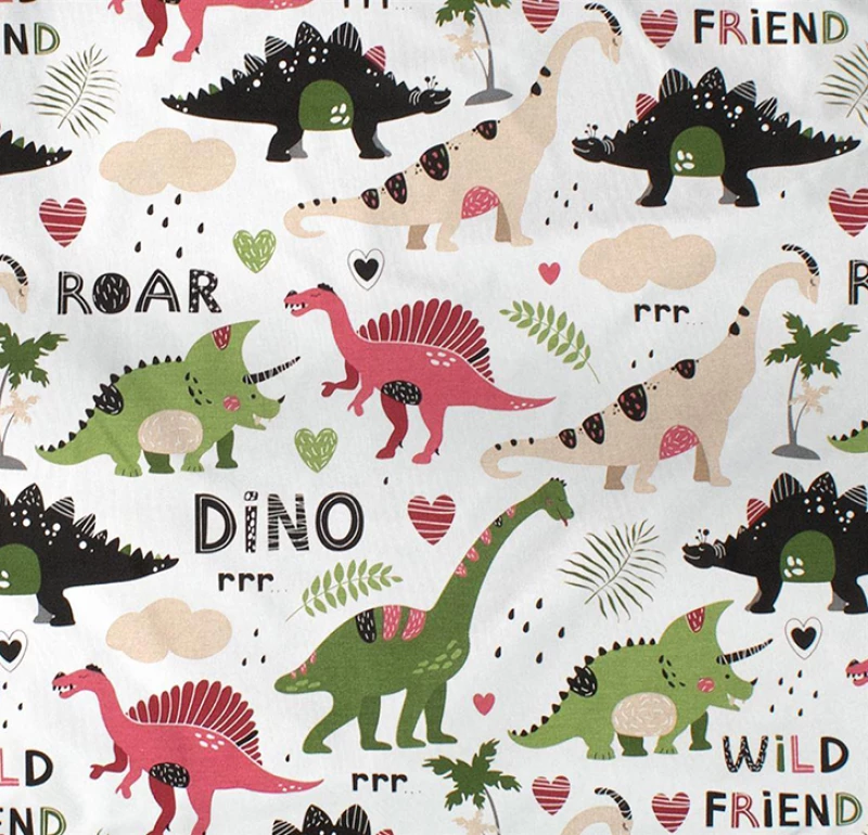 Σεντόνι Κούνιας (70x140+15) Με Λάστιχο Dinosaur 518 Multi Colour DimCol