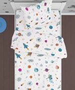 Σετ Σεντόνια Μονά 2τμχ (160x240) Space 188 White Dimcol