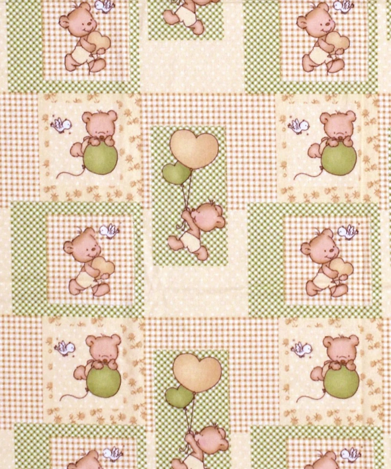 Σεντόνι φανελένιο Λίκνου (80x110) Baloon 76 Beige DimCol