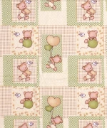 Σεντόνι φανελένιο Λίκνου (80x110) Baloon 76 Beige DimCol