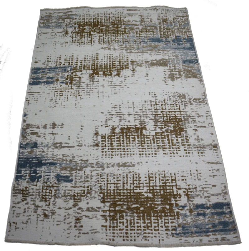 Χαλί μηχανής 155x230 διπλής όψης Noa Kilim 01 Beige Blue