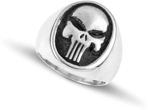 Punisher ανδρικό δαχτυλίδι από μασίφ ασήμι 925