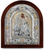 Ασημένια εικόνα ΑΓΙΟΣ ΙΩΑΝΝΗΣ  15x13cm