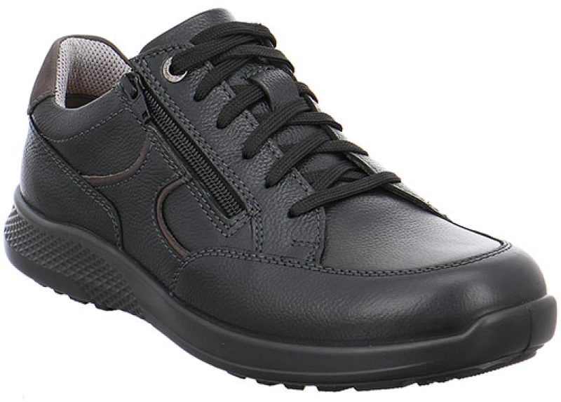 Jomos 3224242900060 Aνατομικό Δερμάτινο Comfort Casual Μαύρο