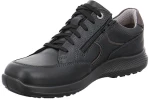 Jomos 3224242900060 Aνατομικό Δερμάτινο Comfort Casual Μαύρο