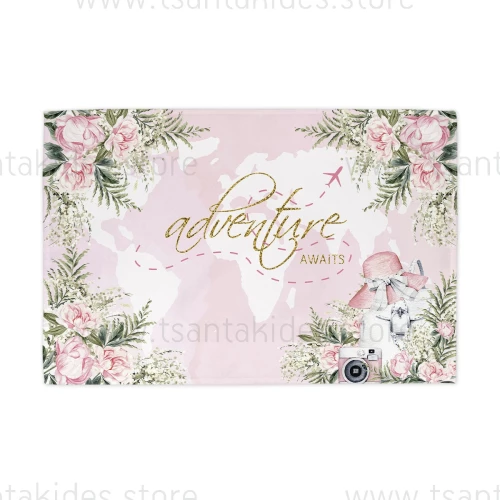 Σουπλά Υφασμάτινο βάπτισηςtravel girl TS264