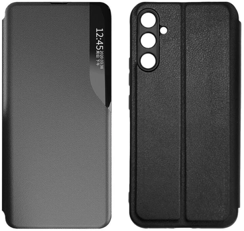 POWERTECH θήκη Smart view MOB-1915 για Samsung A24, μαύρη