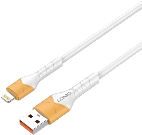 LDNIO καλώδιο Lightning σε USB LS801, 30W, 1m, λευκό