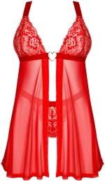 Κόκκινο Babydoll Elianes Δώρο Σλιπ