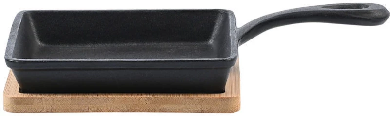 ESTIA ΤΗΓΑΝΙ ΣΕΡΒΙΡΙΣΜΑΤΟΣ IRON MANTEMENIO 14cm ΜΕ ΒΑΣΗ BAMBOO