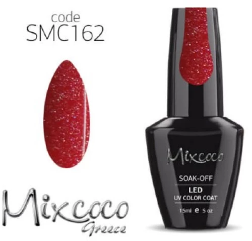 162 Ημιμονιμο Βερνικι Mixcoco 15ml Glitter