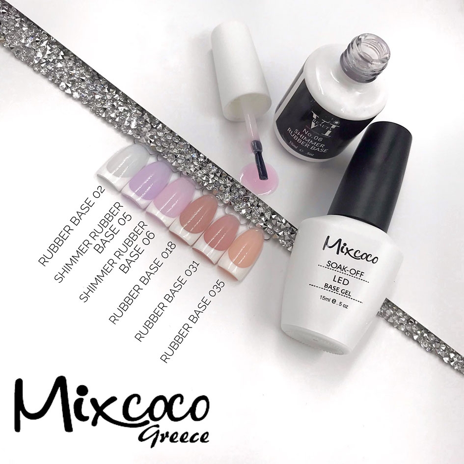 Mixcoco Rubber Base 002 Milky White (Βάση Καουτσούκ) 15ml