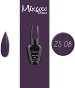 Mixcoco ZS-08 Ημιμόνιμο Βερνίκι Purple Flavor (Βιολετί Σκούρο) 15ml