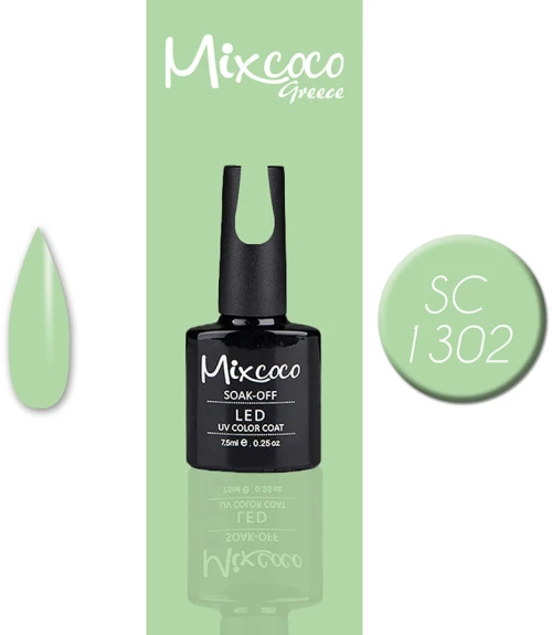 SC-1302 Ημιμονιμο Βερνικι Mixcoco Γλυκιά Μέντα 15ml