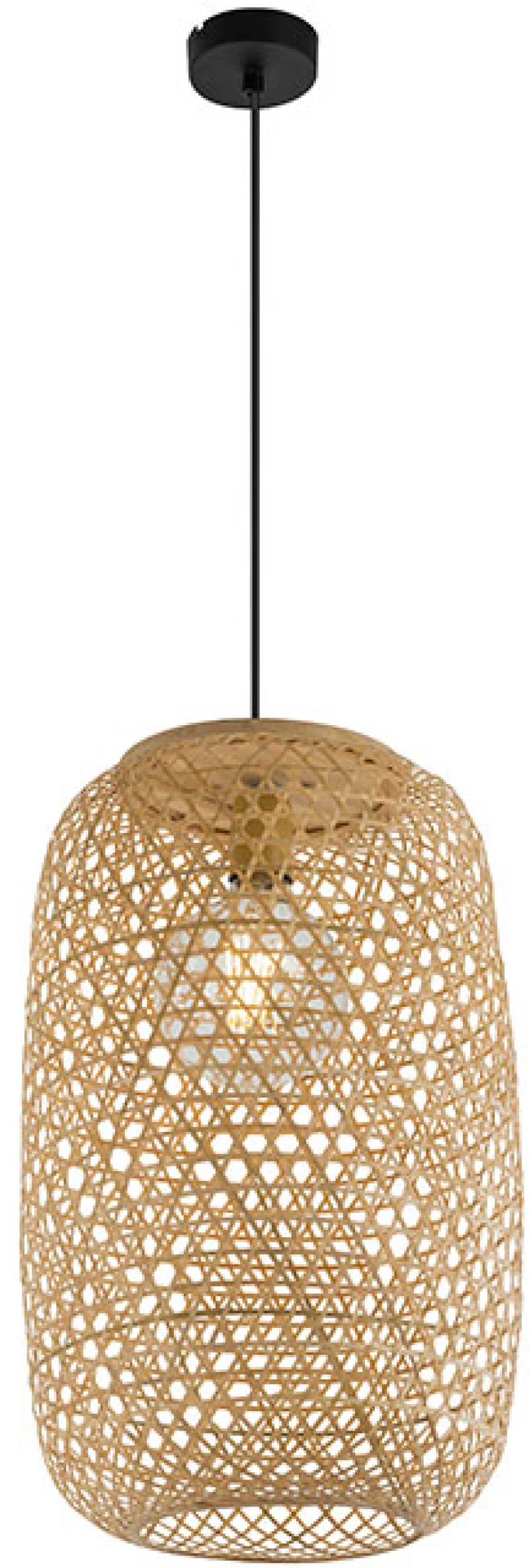 Κρεμαστό Φωτιστικό Globo Lighting Mirena 15367H2 Bamboo Καφέ