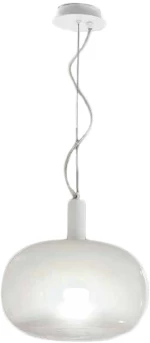 Φωτιστικό Κρεμαστό Ondaluce So.Oval/Opal Λευκό