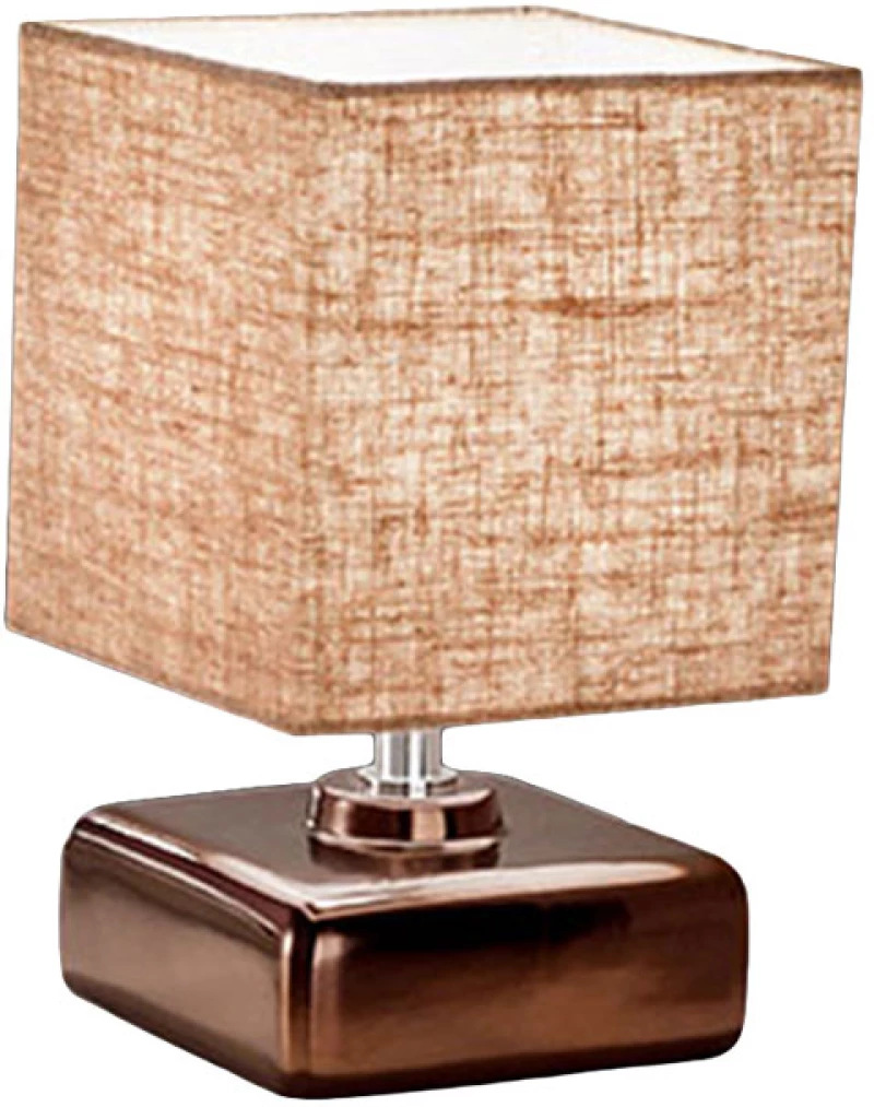Λάμπα Επιτραπέζια Κεραμική Fabas Luce Taro 3611-30-179 Μπρονζέ