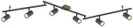 Σποτ Globo Lighting Robby 57910-6G Γραφίτη και Απομίμηση Ξύλου