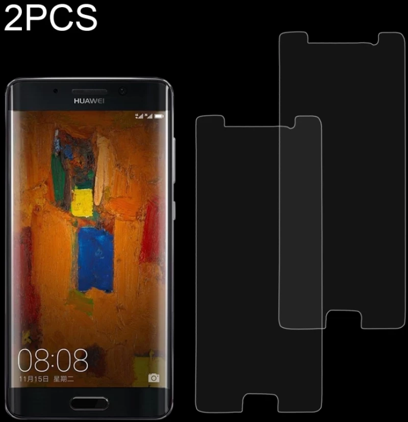 2 PCS for Huawei Mate 9 Pro 0.26mm 9H Surface Hardness 2.5D Explosion-proof Tempered Glass Non-full Screen Film (OEM)