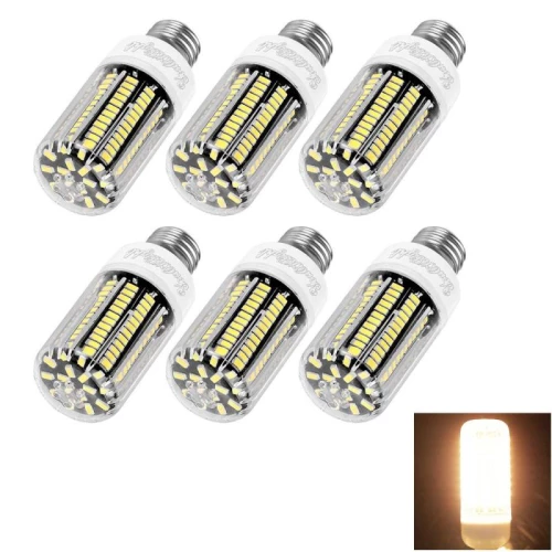 12W 1100LM Corn Light Bulb, 6 PCS YouOKLight E27 136 LED SMD 5733, AC 220V(Warm White) (youOKLight) (OEM)