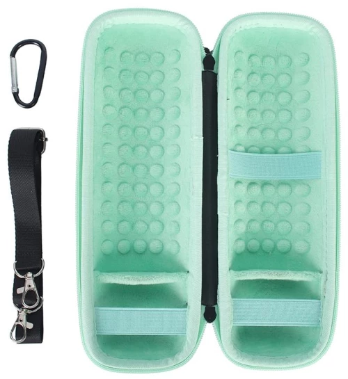 For JBL Flip 6 Portable Storage Box Case(Black Green) (OEM)