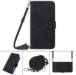 For OPPO Realme 9 Pro+ 5G Crossbody 3D Embossed Flip Leather Phone Case(Black) (OEM)