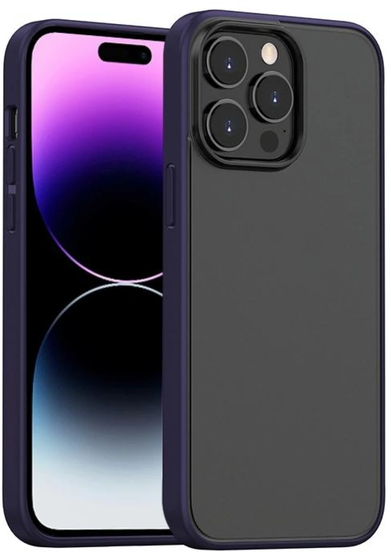 For iPhone 14 Pro Max Mutural Moying Series TPU Phone Case(Deep Purple) (Mutural) (OEM)