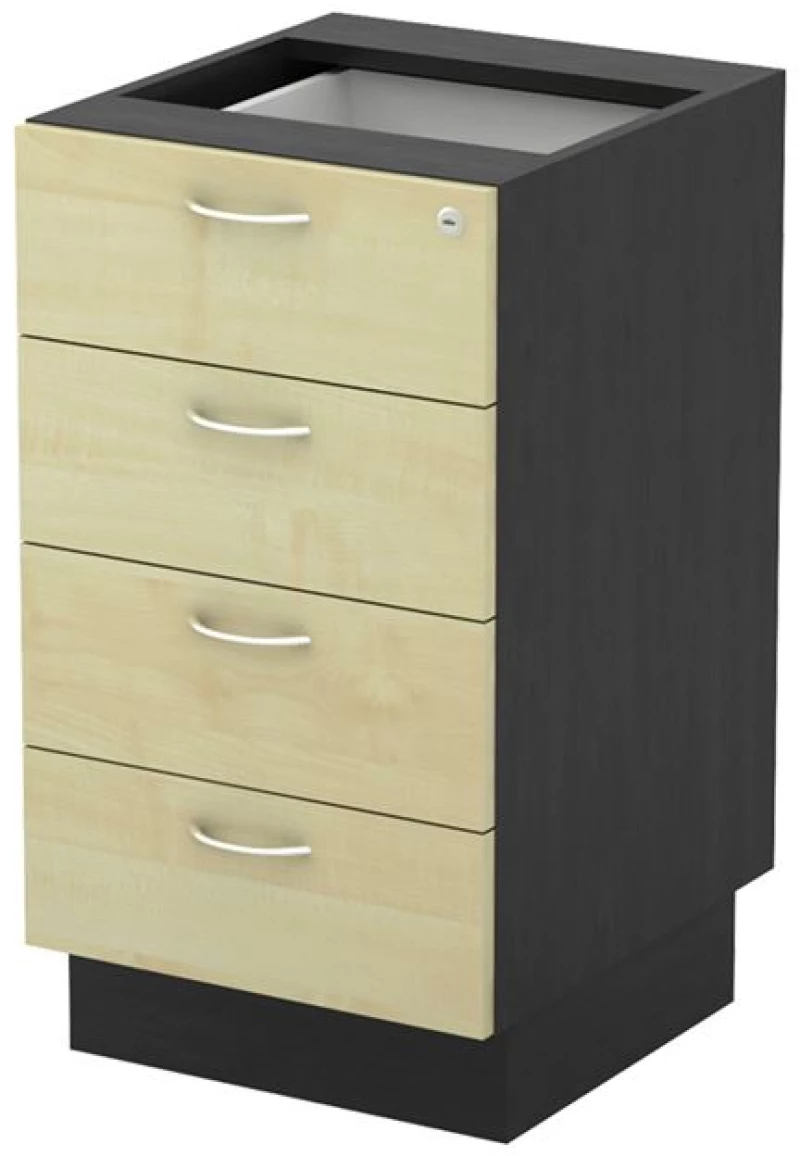 WOODWELL EXECUTIVE Συρταριέρα Επέκτασης Dark Grey - Beech 40x45x73cm 40x45x73cm ΕΟ999Ε,1