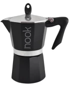 Μηχανή espresso 6κούπες μαύρη