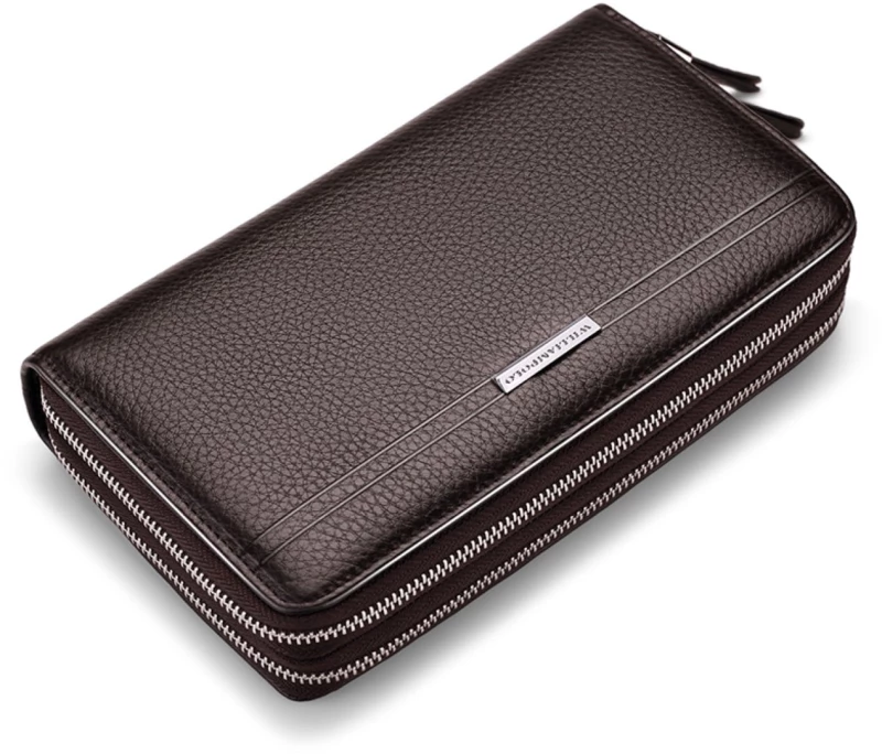 Δερμάτινο Ανδρικό πορτοφόλι William Polo 163(LARGE) brown
