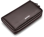 Δερμάτινο Ανδρικό πορτοφόλι William Polo 163(LARGE) brown