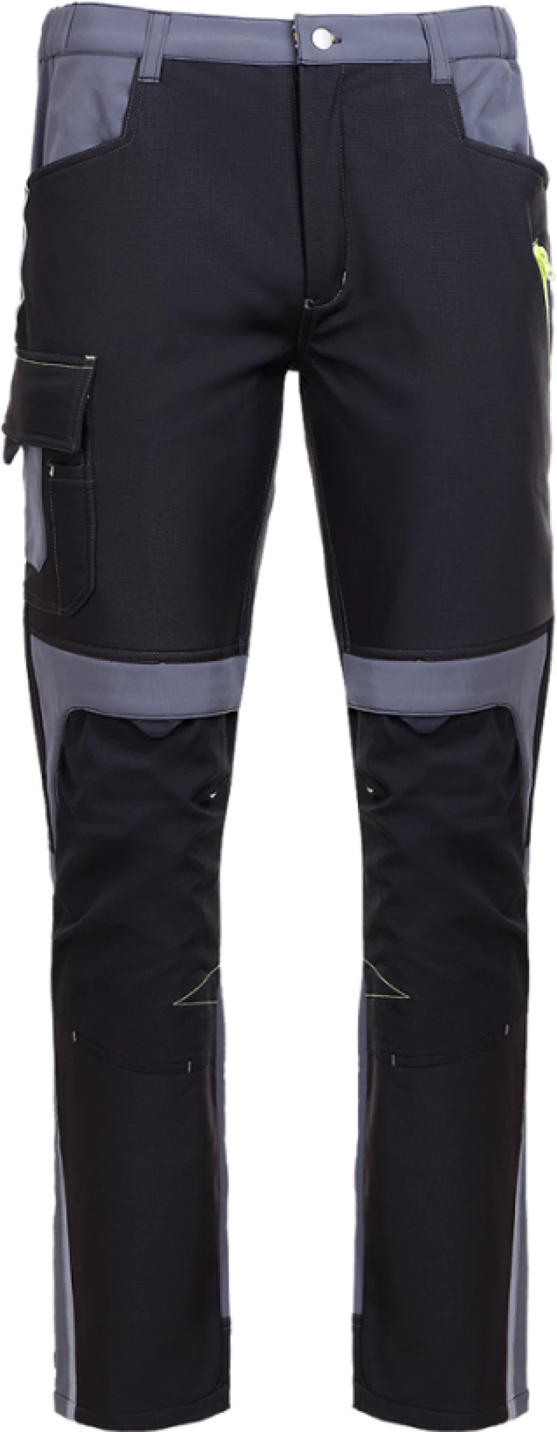 Ελαστικό Παντελόνι Εργασίας Μαύρο - Prisma Softshell Stretch 2.0 Black Grey Pants