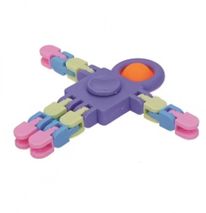 Fidget Robot Spinner 3 in 1 Μωβ
