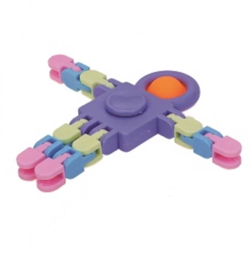 Fidget Robot Spinner 3 in 1 Μωβ