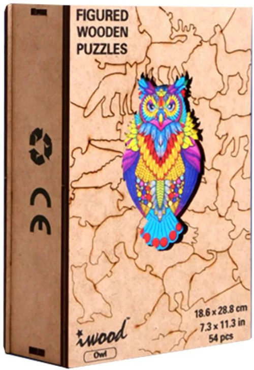 W18001 Wooden Figured Puzzle-Owl
