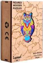 W18001 Wooden Figured Puzzle-Owl