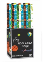 203589 MAJ.ΜΟΛΥΒΙ ΤΡΙΓΩΝΙΚΟ FANCY BALL HB (Τυχαία επιλογή χρώματος)
