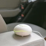 Mini Essential Oil Car Aroma Diffuser USB Portable Small Fragrance Diffuser Colorful Light Waterless Household Fragrance Diffuser, Colour: White(Anhydrous) (OEM)