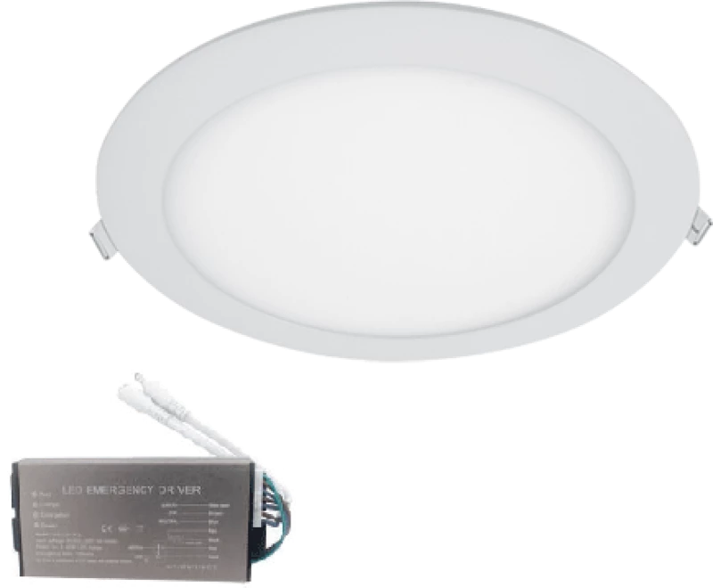 STELLAR LED ΠΑΝΕΛ ΣΤΡΟΓΓΥΛΟ ΧΩΝΕΥΤΟ 18W 2700K+ ΚΙΤ ΑΣΦΑΛΕΙΑΣ
