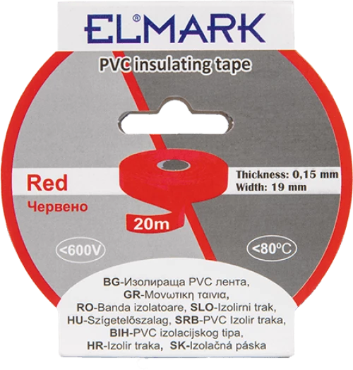 ΜΟΝΩΤΙΚΗ ΤΑΙΝΙΑ 20mx19mm ΚΟΚΚΙΝΟ