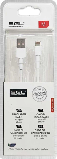Καλώδιο φόρτισης & data - Lightning - Fast Charge - D5 - 1m - 099286